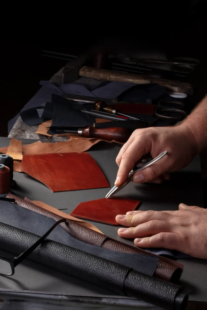 source leather goods from India